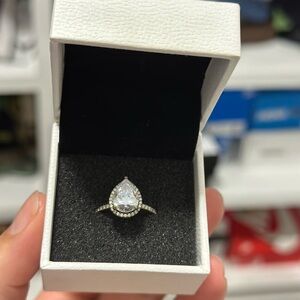 PANDORA Silver Teardrop Ring